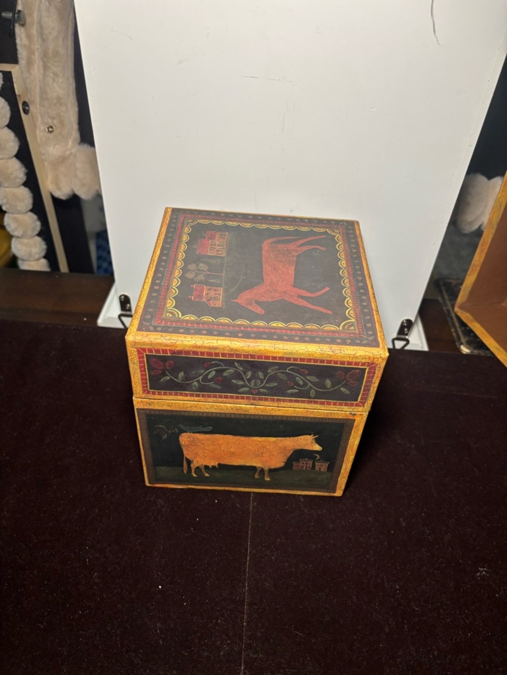 Farmhouse Nested Storage Boxes - Rust and Black - Picture 5 of 13